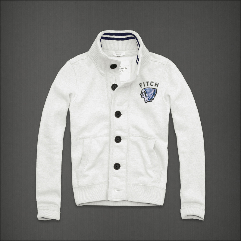 Abercrombie Fitch Hombres Ponte de pie de cuello Sudadera AF6446